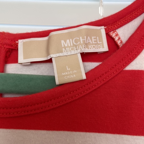 Michael Kors , shirt style, embellished with MK, and MK gold tone zipper. - Picture 3 of 7